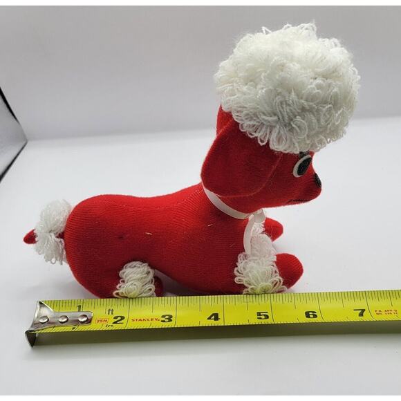 Vintage 1975 Dakin Dream Pets Red Poodle Puppy Dog Stuffed Animal Toy NOS - Picture 11 of 11
